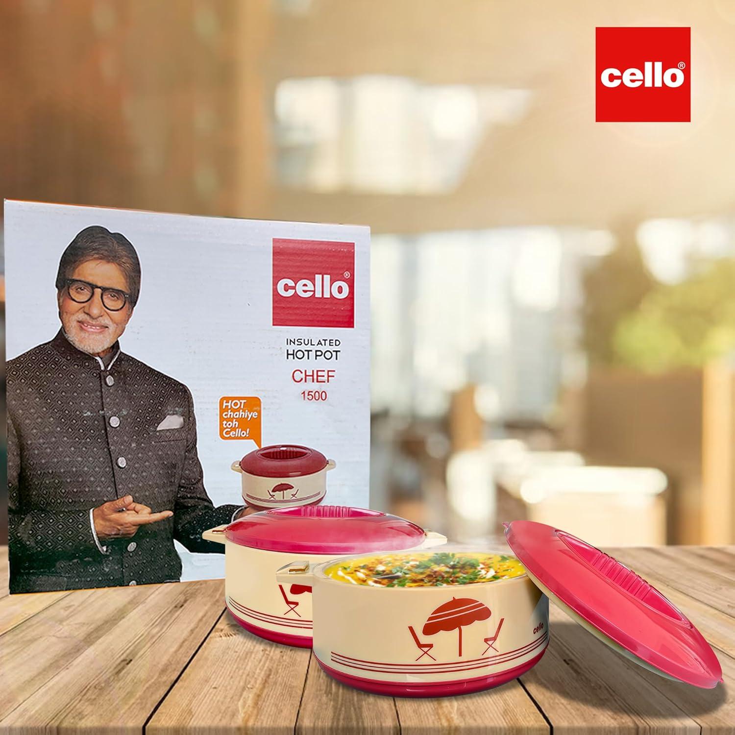 Cazuela Aislada Cello Beige 1250ml Acero Inoxidable