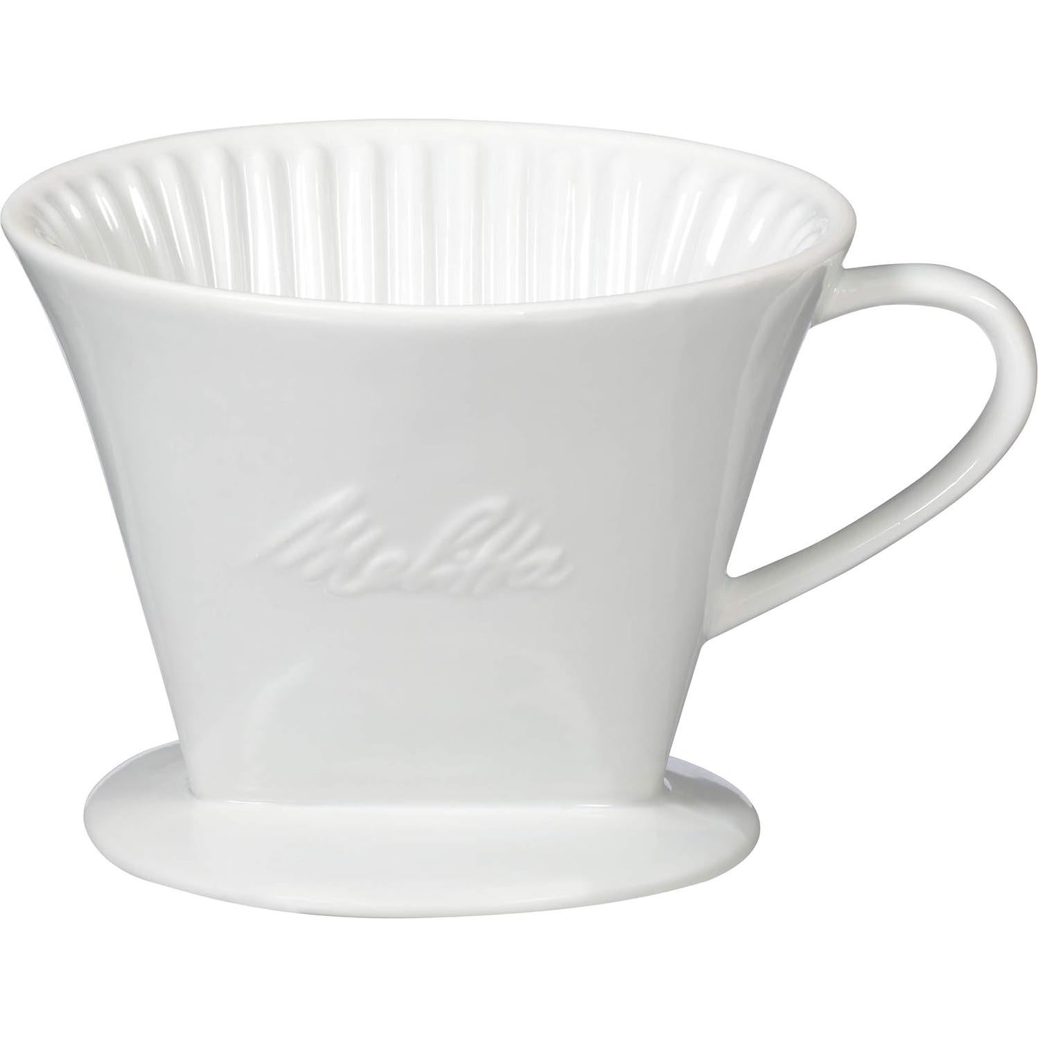 Cono de Cafetera de Porcelana Melitta #2 Blanca 1 Cuenta