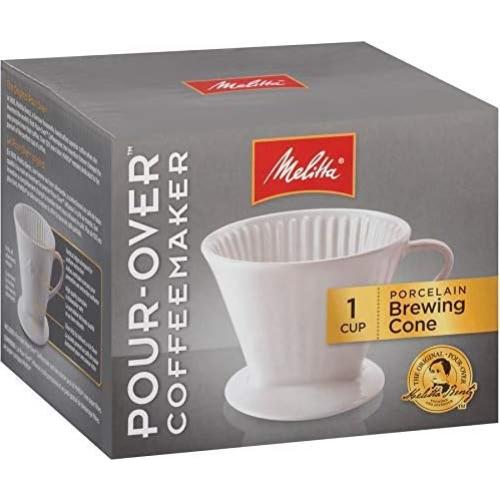 Cono de Cafetera de Porcelana Melitta #2 Blanca 1 Cuenta