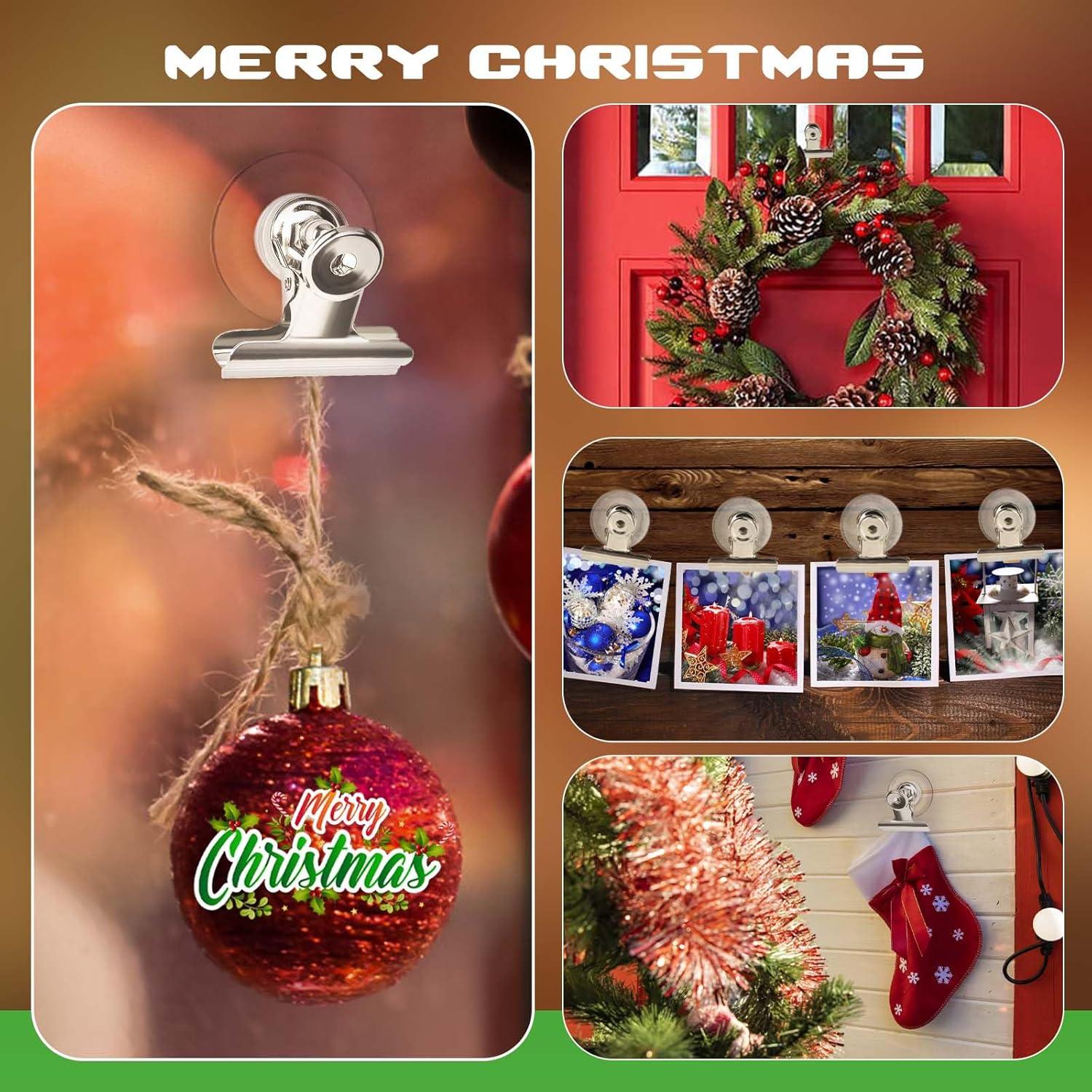 Clips de Ventosa AccEncyc 12Pcs Soporte Transparente Resistente