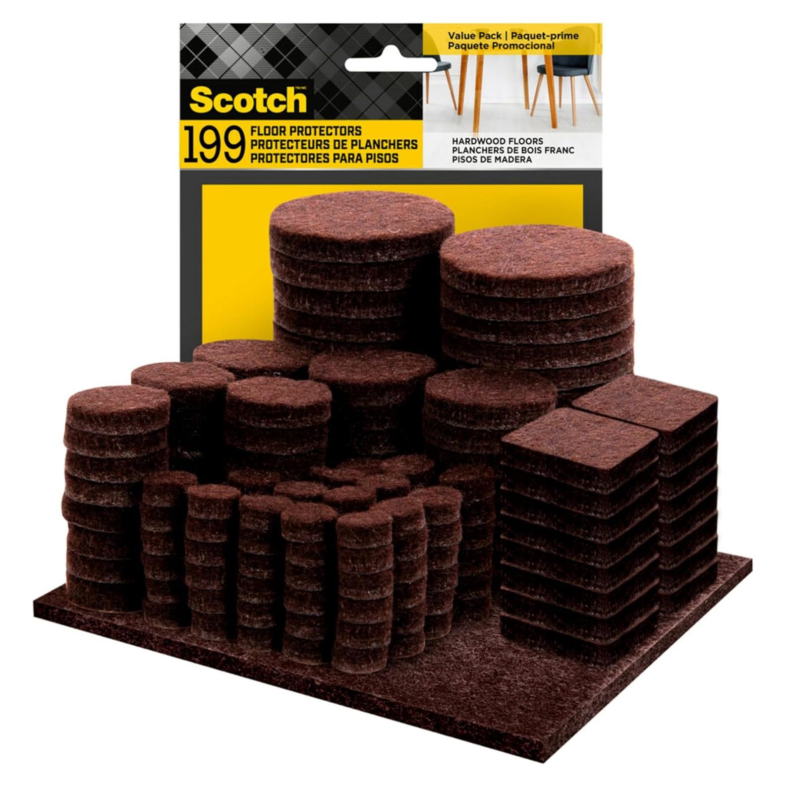 Almohadillas de Fieltro Scotch 199 PCS para Muebles - Protección de Pisos