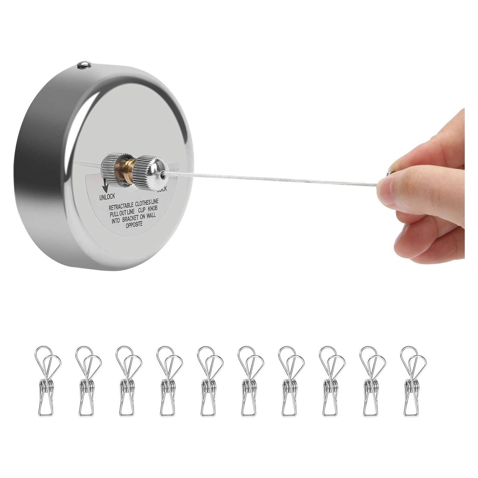 Cuerda de Ropa Retráctil Coolrunner 2.9m Alta Resistencia 15kg