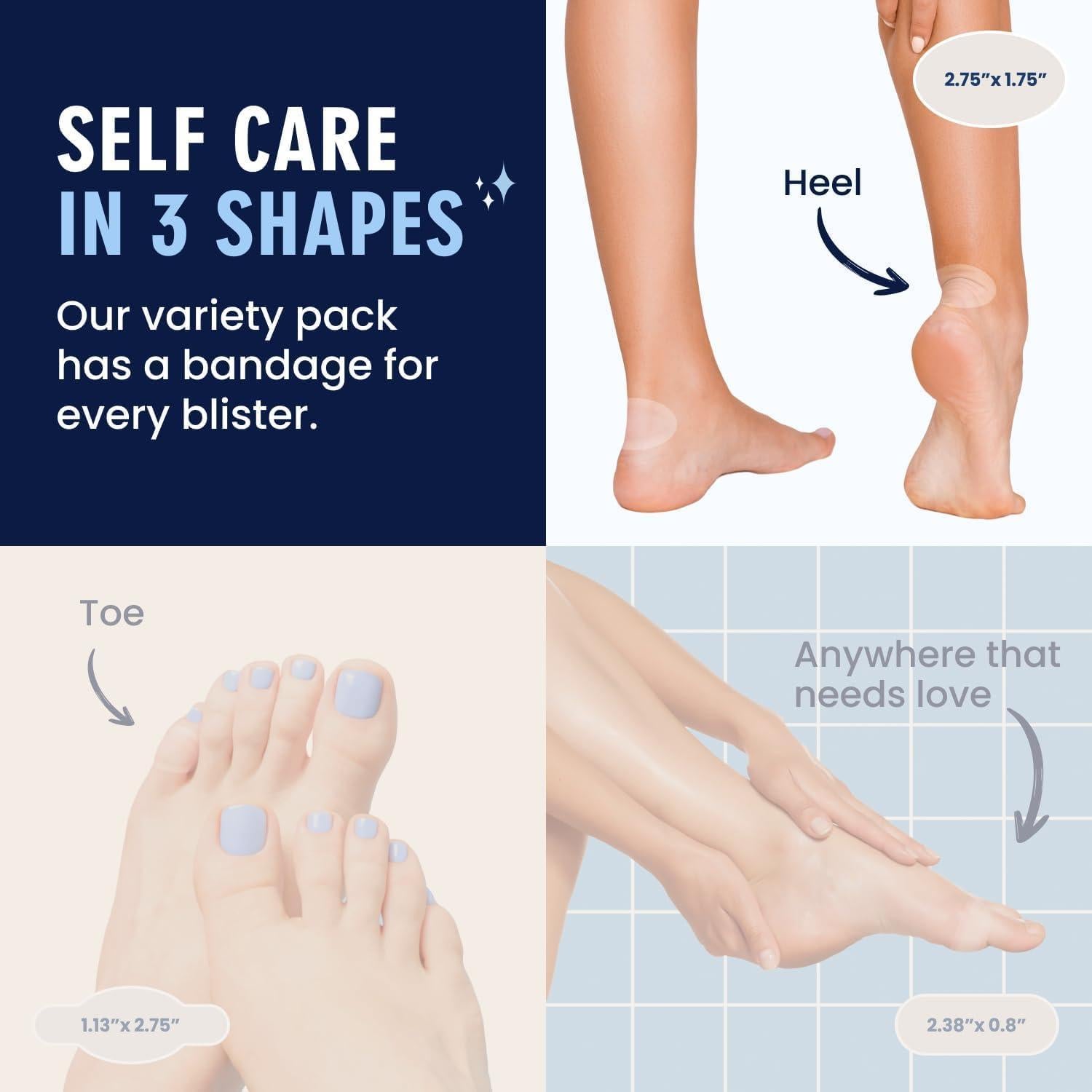 Vendajes para Ampollas Dr. Frederick - 10 Unidades - Hidrocoloides