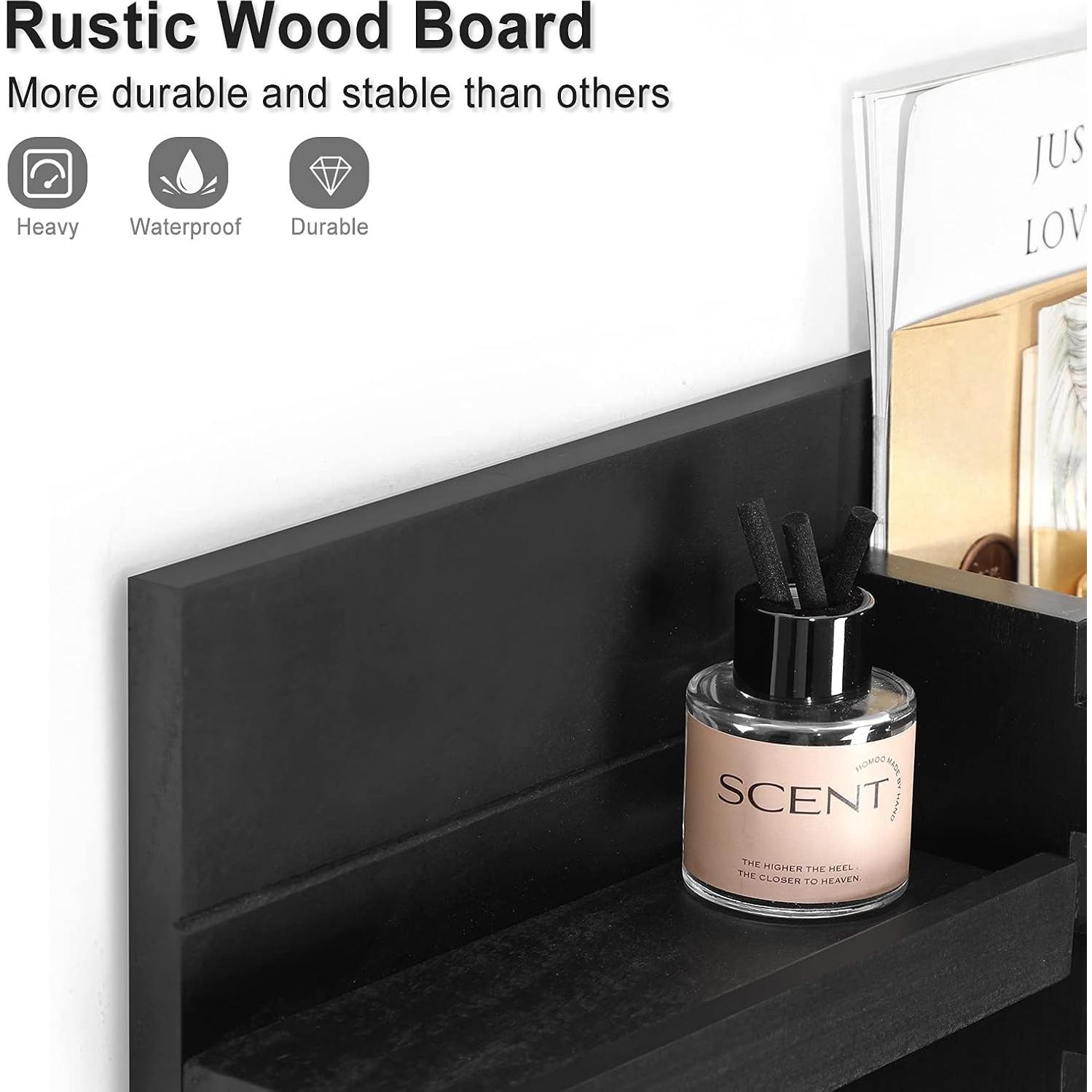 Organizador de correo y llaves Lwenki - Madera rústica 9 kg