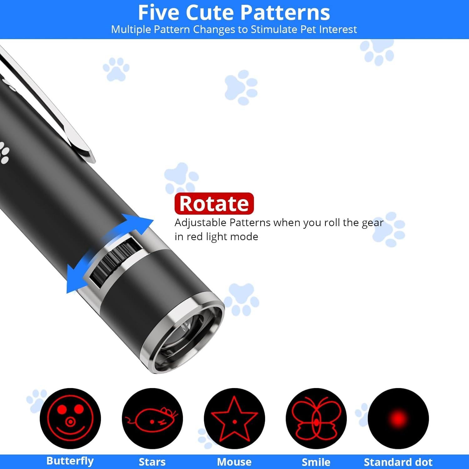 Juguete Interactivo para Gatos OUMSIS 9131-CBK Recargable USB