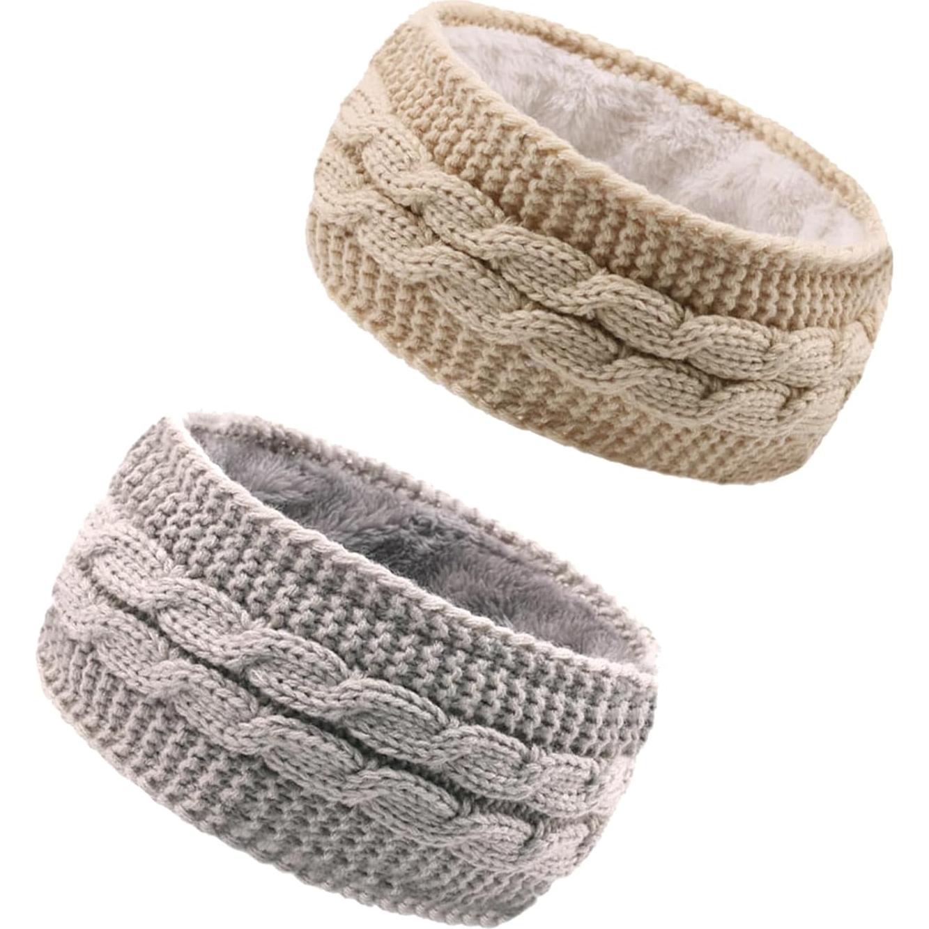 Diademas de Invierno YAHENLI 2 PCS Acrílico Forro Polar