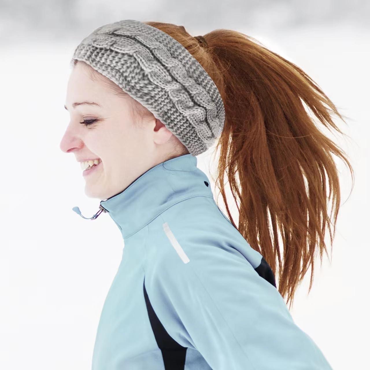 Diademas de Invierno YAHENLI 2 PCS Acrílico Forro Polar