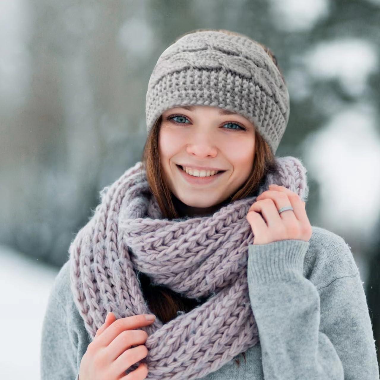 Diademas de Invierno YAHENLI 2 PCS Acrílico Forro Polar