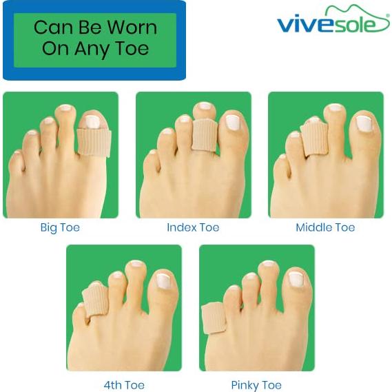 Tubos para Dedos ViveSole - Separadores y Protectores (6 Pzs)