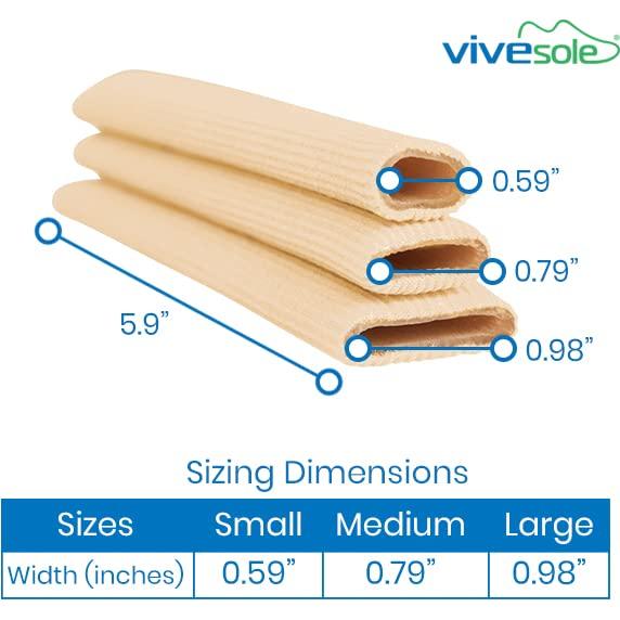 Tubos para Dedos ViveSole - Separadores y Protectores (6 Pzs)