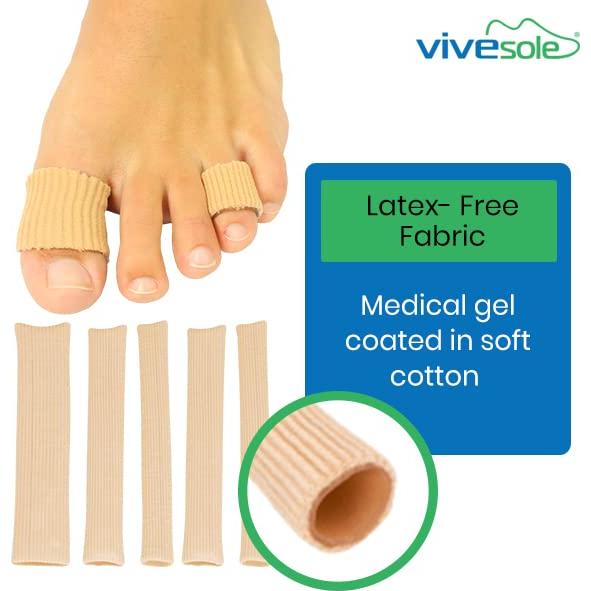 Tubos para Dedos ViveSole - Separadores y Protectores (6 Pzs)