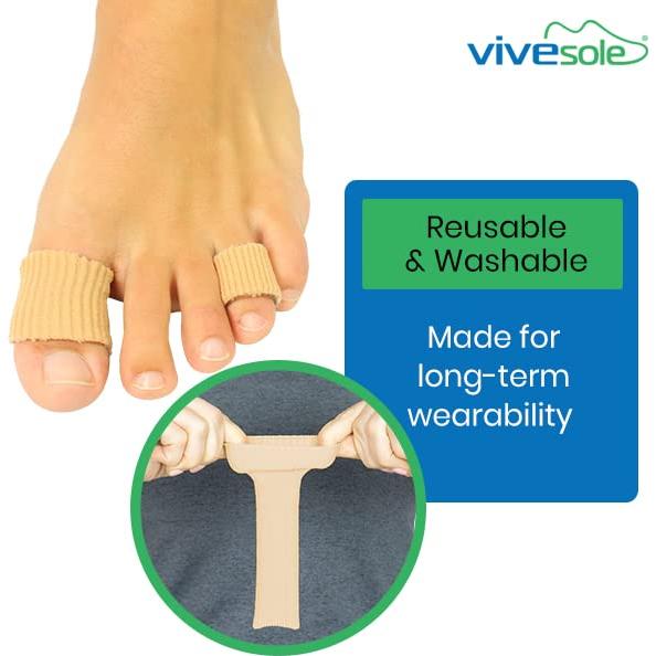 Tubos para Dedos ViveSole - Separadores y Protectores (6 Pzs)
