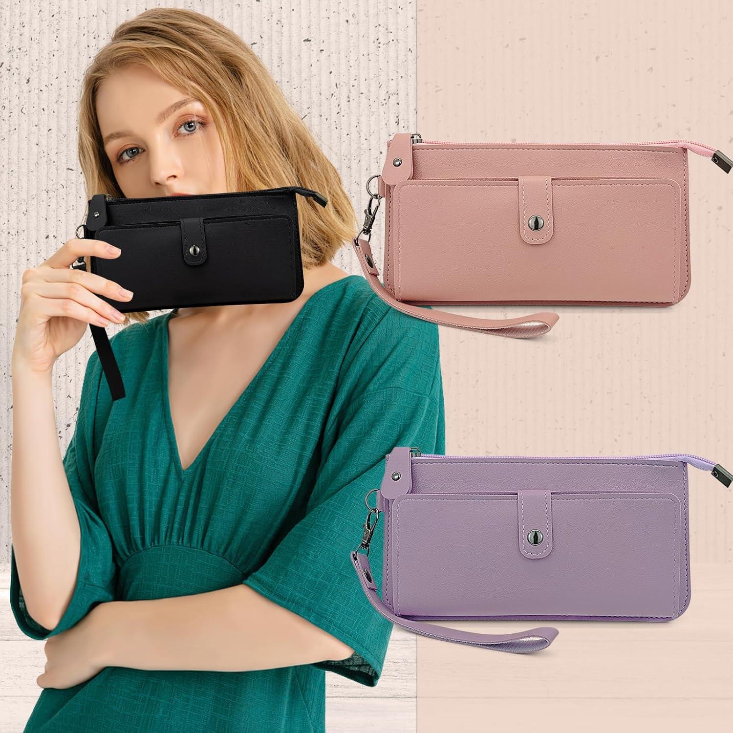 Cartera Larga de Mano AfitLulu con Bloqueo RFID - Negro