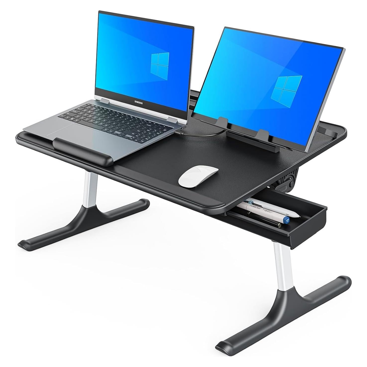 Mesa para Regazo SAIJI Plegable Extra Grande con Soporte de Lectura