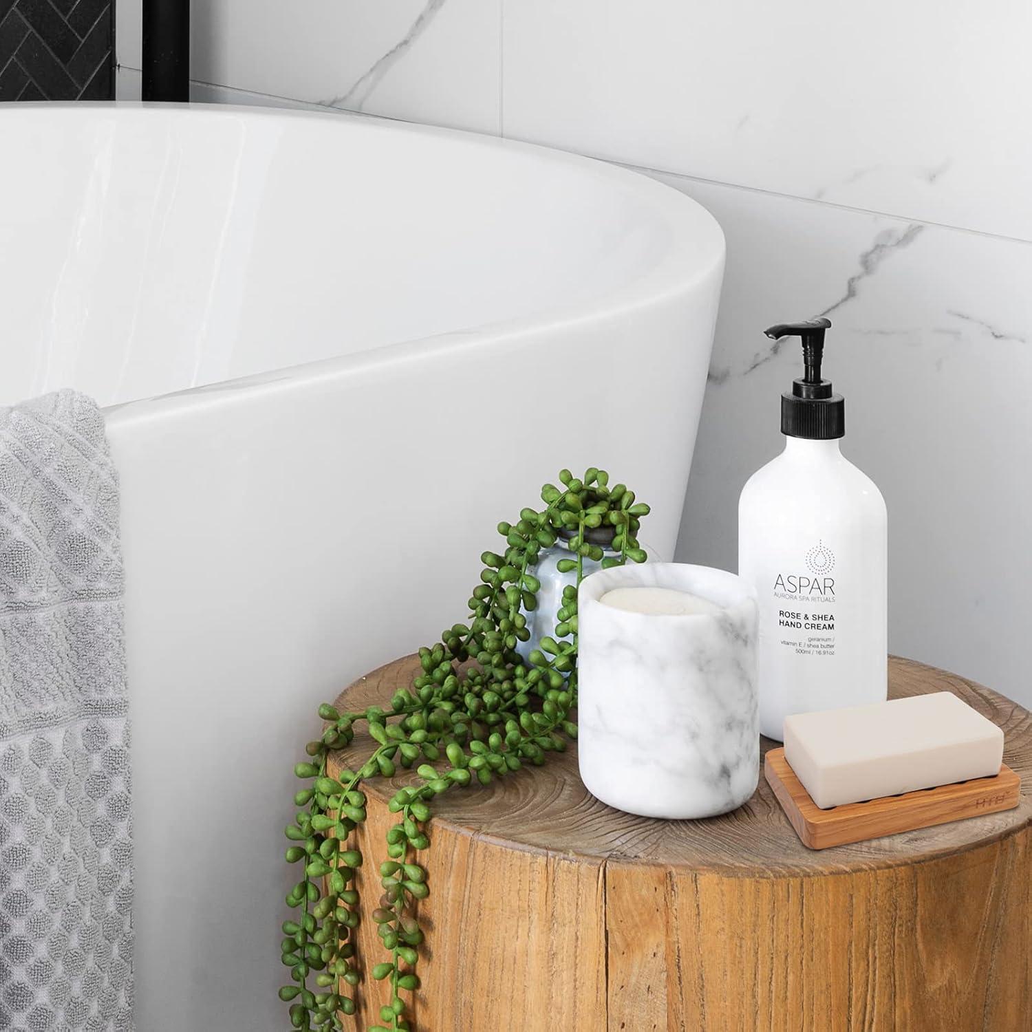 Soporte de Jabón Ranurado de Madera de Teak HTB 12x8.5cm