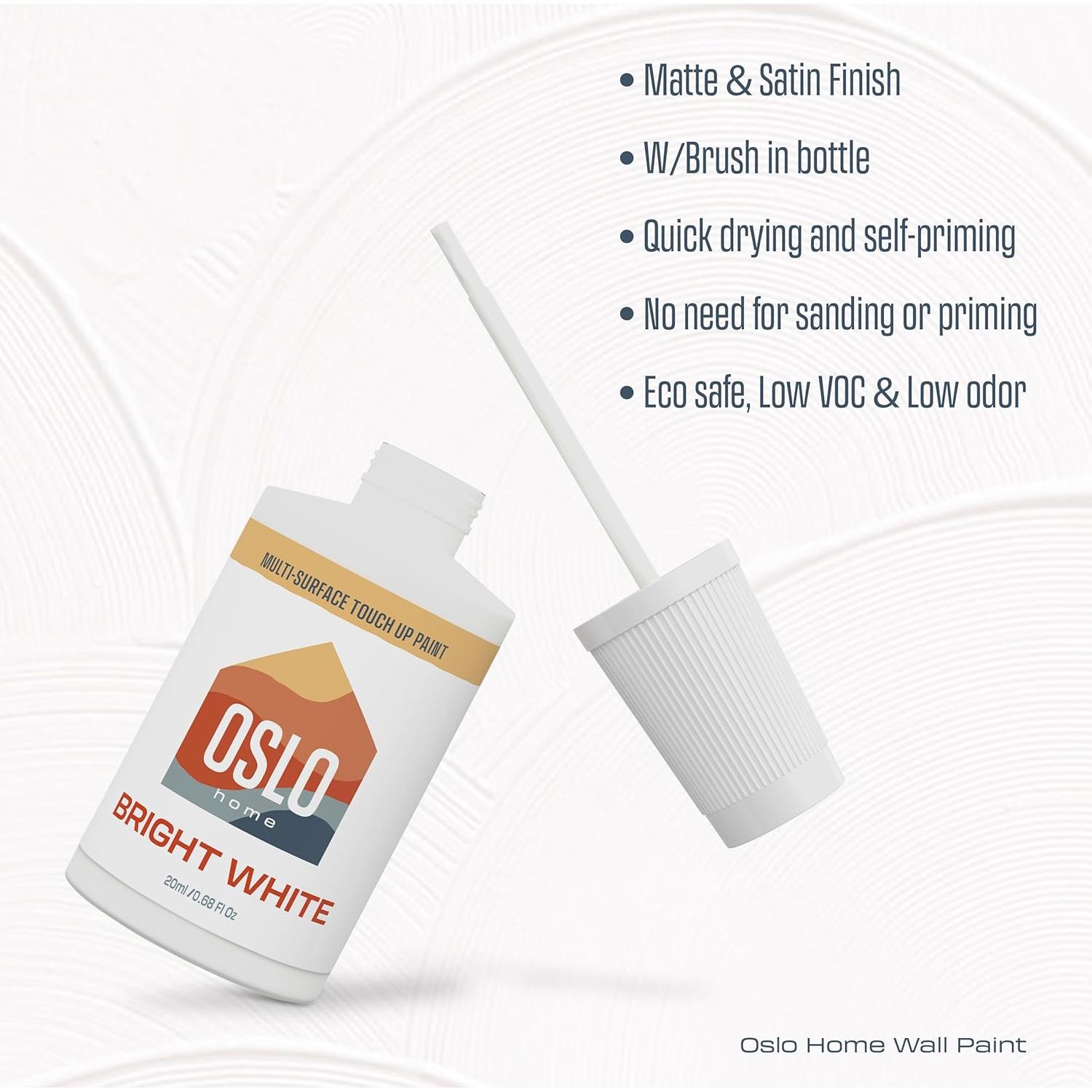 Pintura de Retoque Oslo Home 20ml Blanco Brillante Satinado