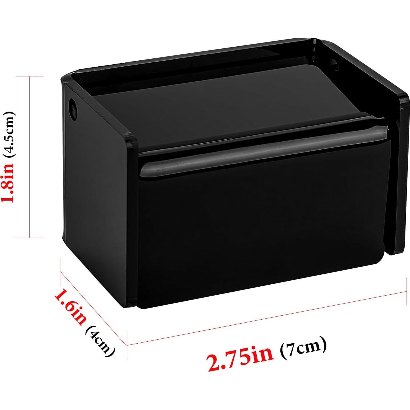 Soporte de Cepillos de Dientes Montado en Pared LUEXBOX Negro