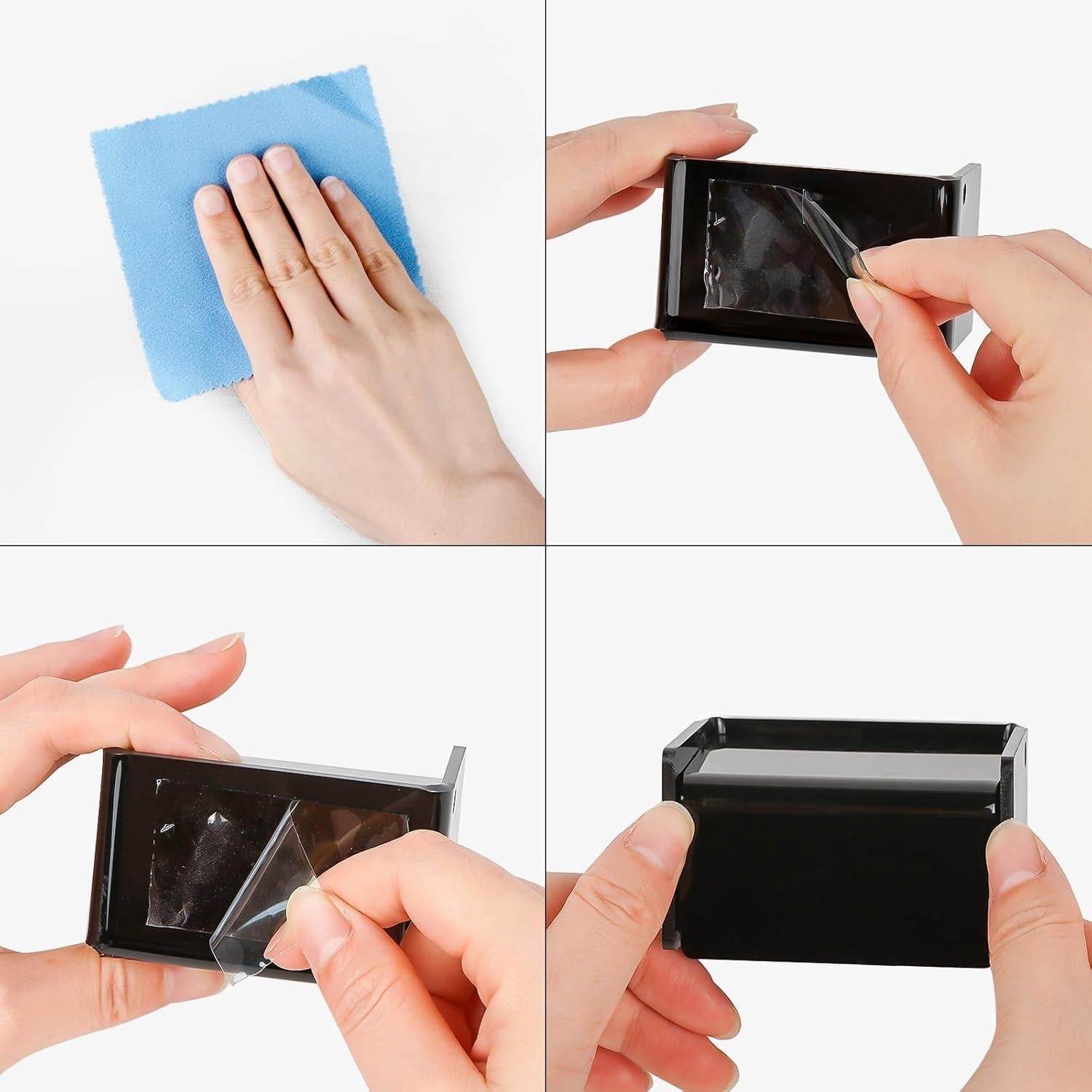 Soporte de Cepillos de Dientes Montado en Pared LUEXBOX Negro