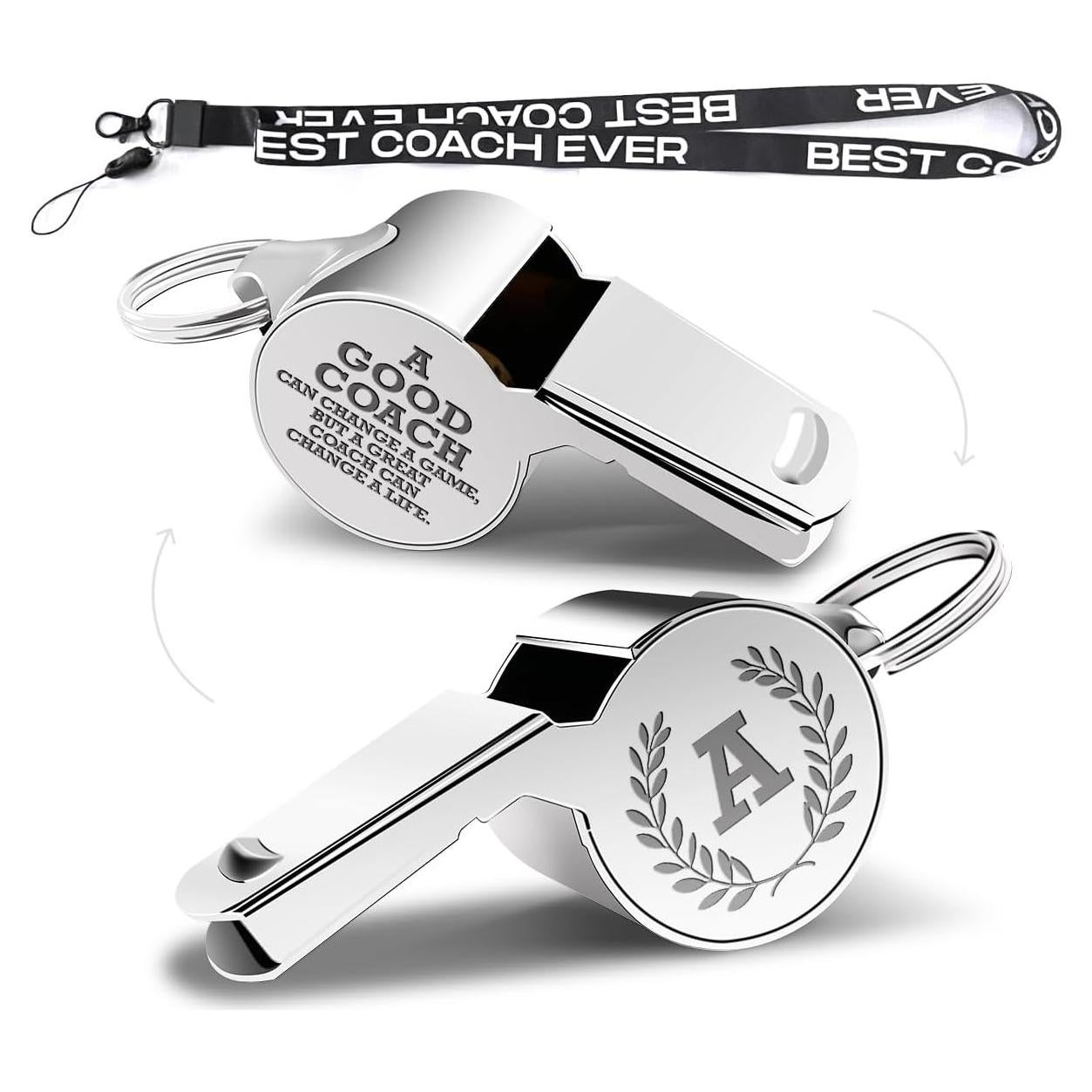 Silbato de Acero Inoxidable para Entrenadores con Cordón