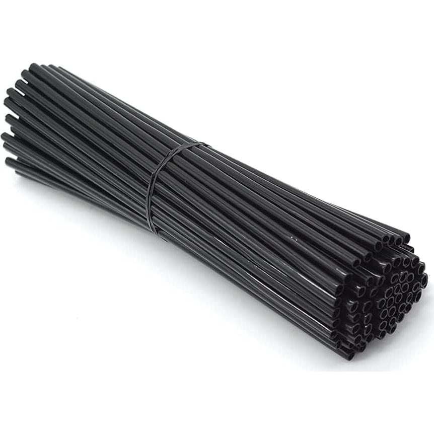 72 Fundas Negras para Radios de Motocicleta y Bicicleta R QIANKONG