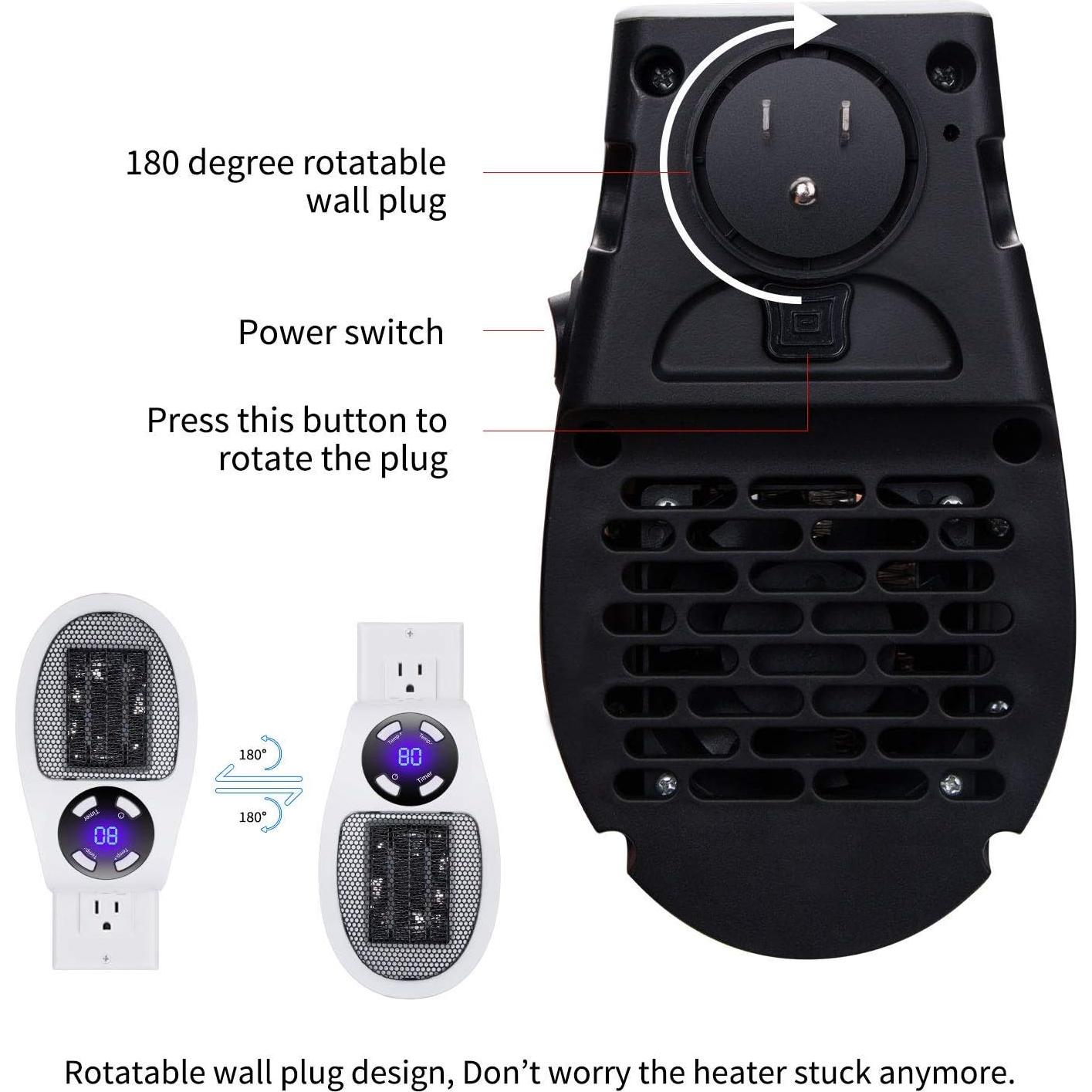 Calentador de Pared Brightown 450W con Control Remoto