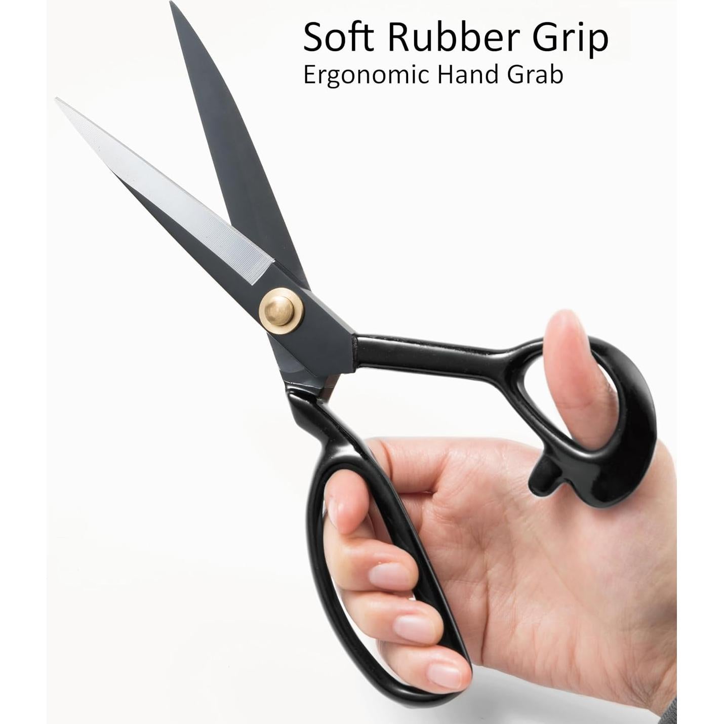 Tijeras de Tela H HILITING 20 cm Acero Alto Carbono Negro