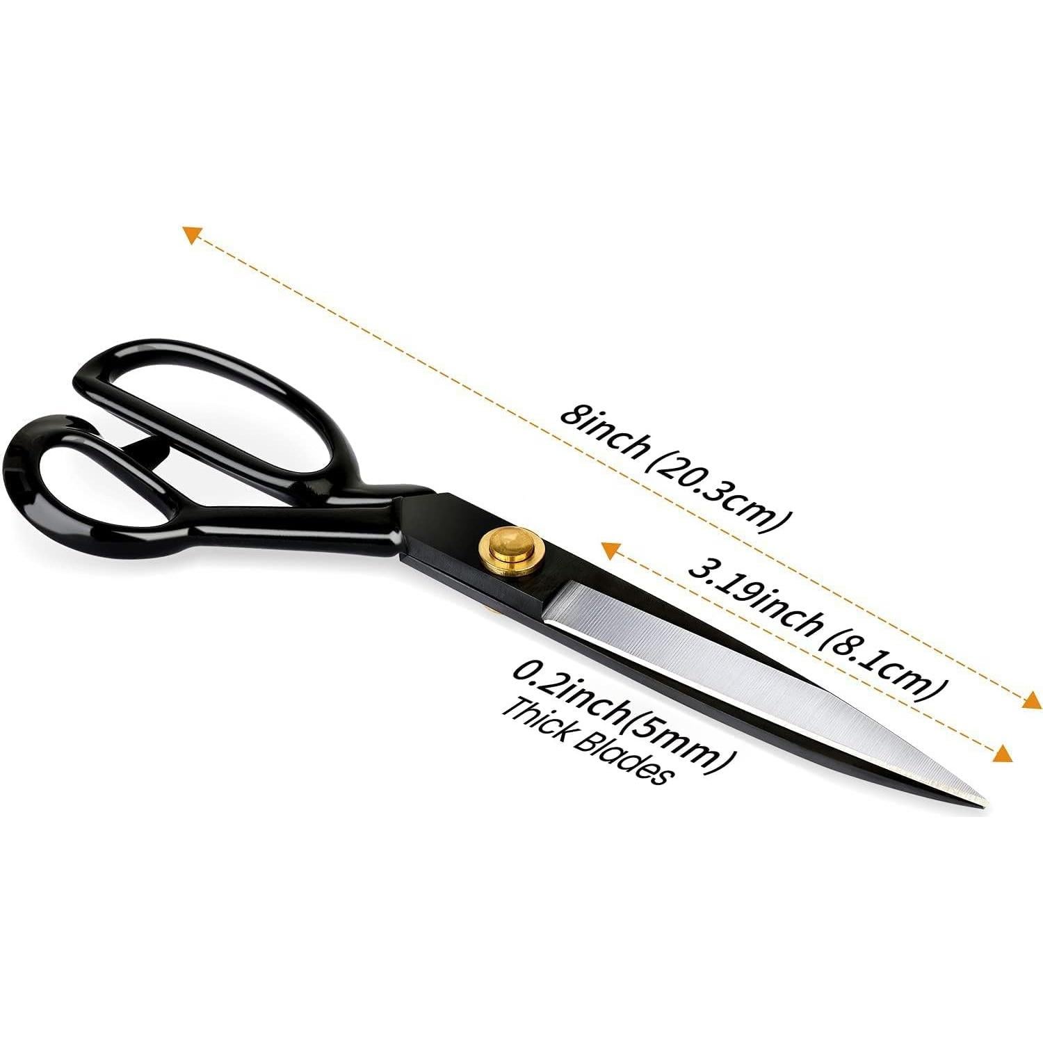 Tijeras de Tela H HILITING 20 cm Acero Alto Carbono Negro