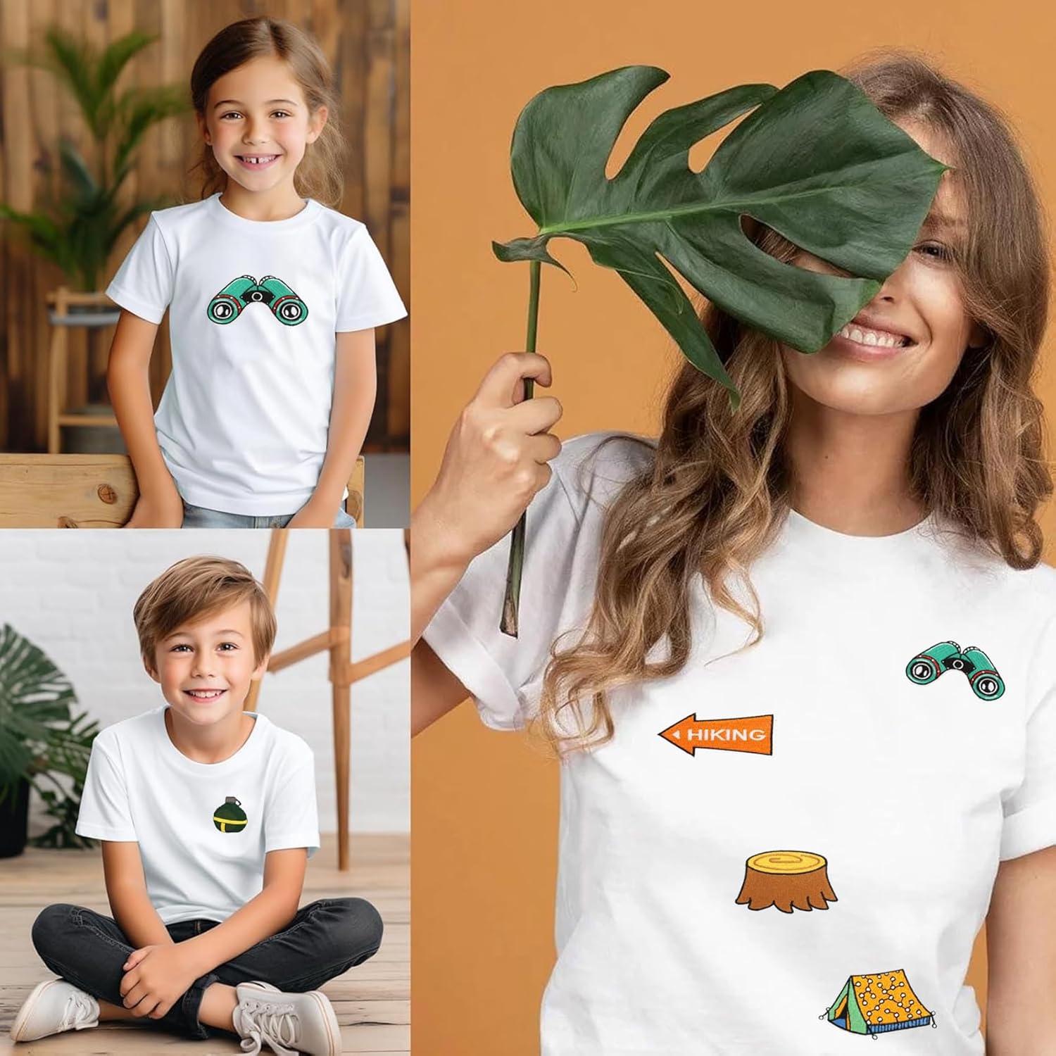 24 Parches Bordados de Camping SCECALA - Reparación y Decoración