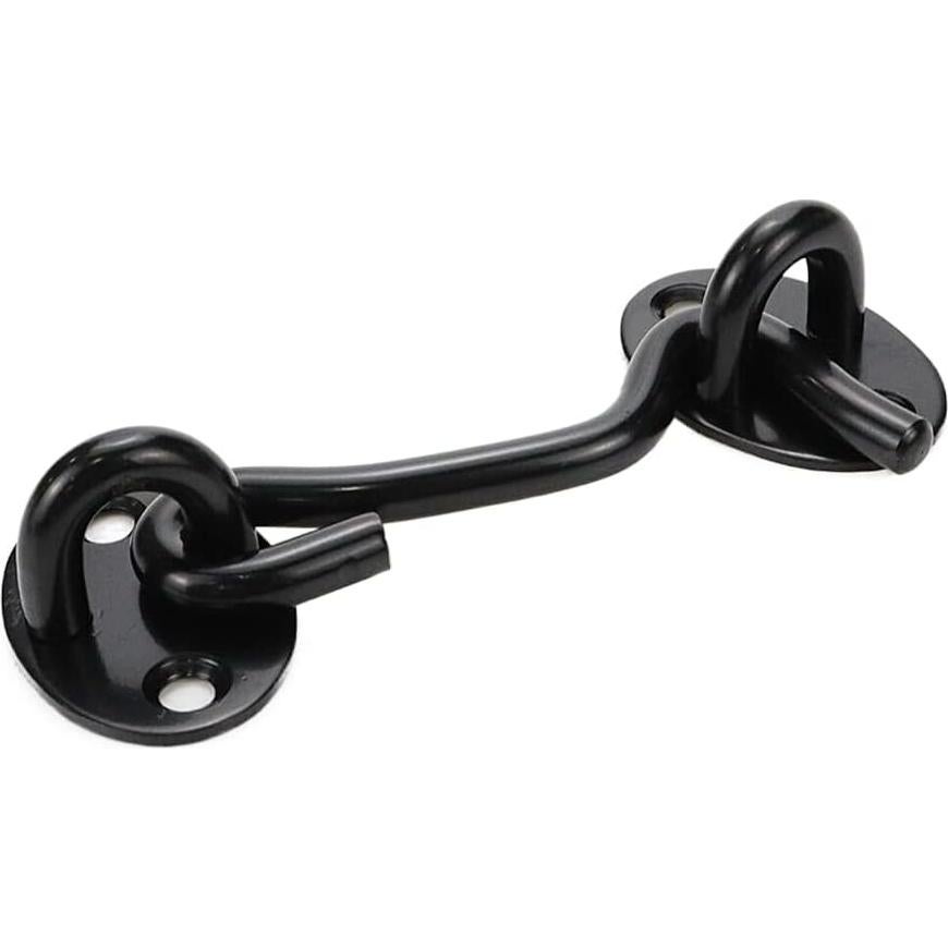 Pestillo de Gancho Ocular Rannb 3 Pulgadas Acero Inoxidable Negro - 4 Pcs