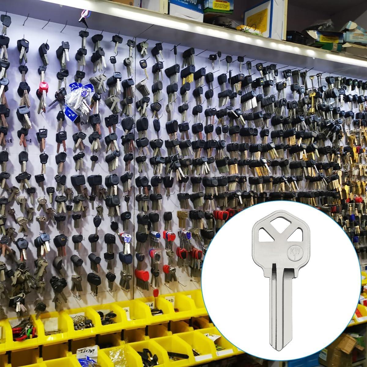 Paquete de 15 Llaves en Blanco KW1 de Latón para Cerraduras