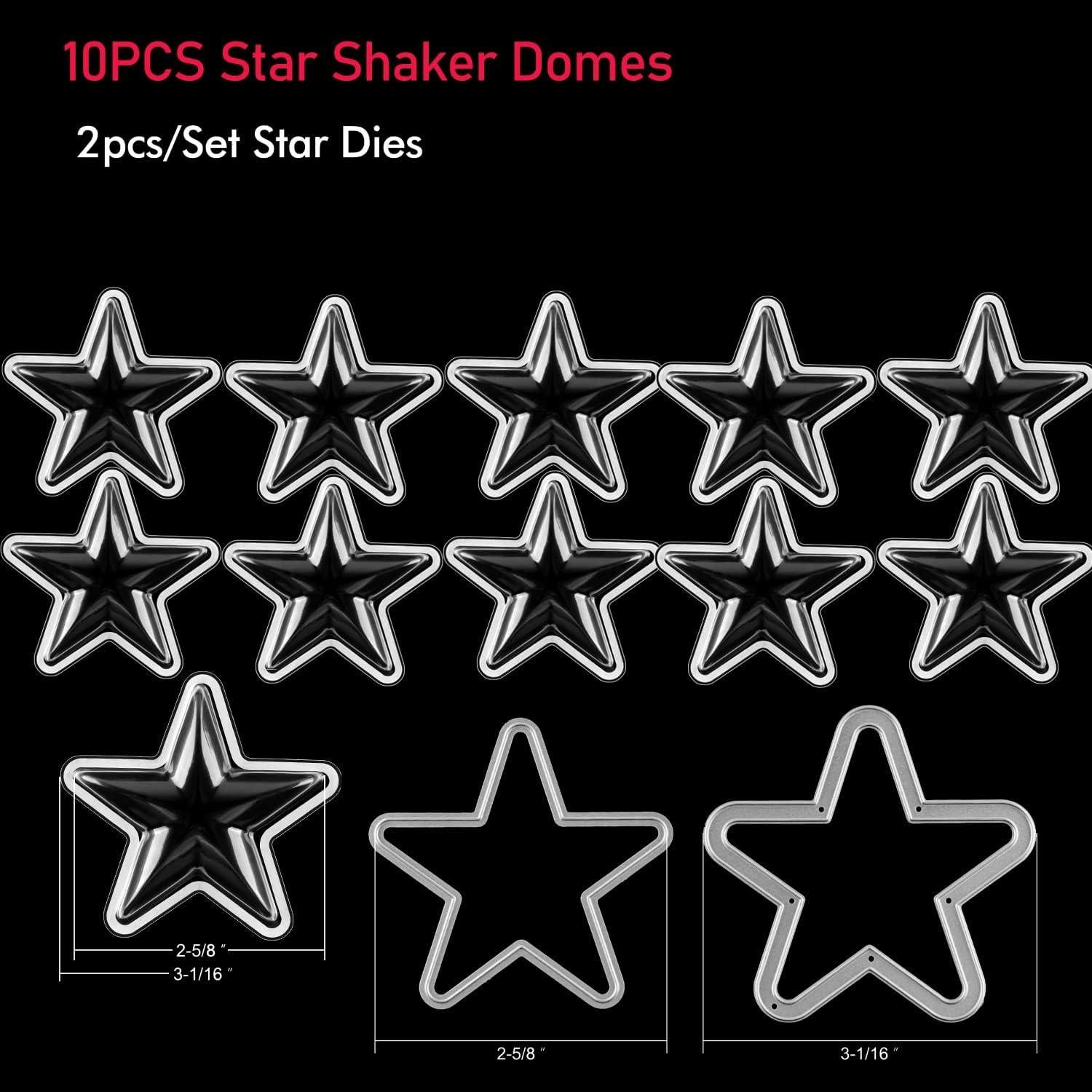 Cúpulas Shaker Transparentes BAOFALI 12PCS Estrella DIY