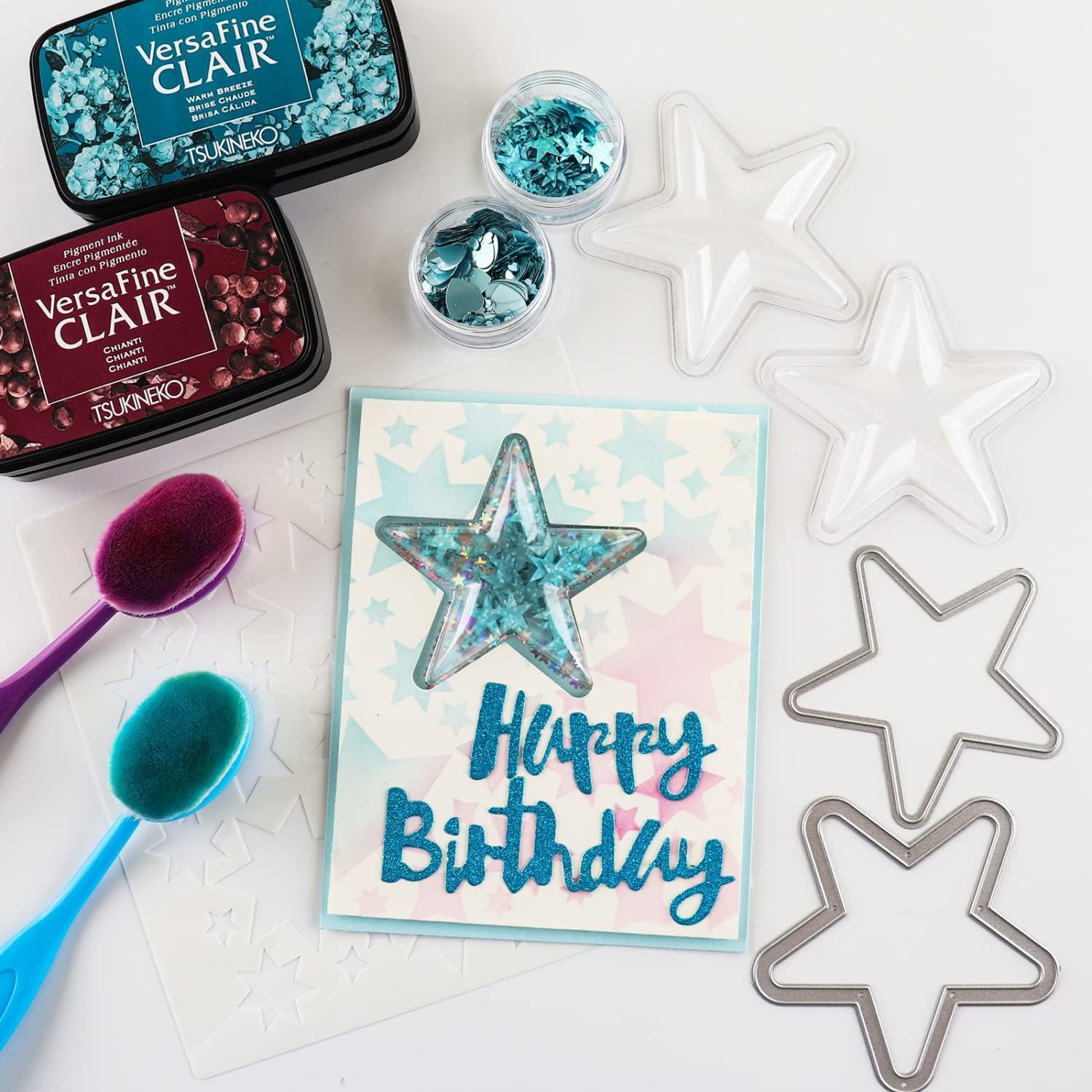 Cúpulas Shaker Transparentes BAOFALI 12PCS Estrella DIY