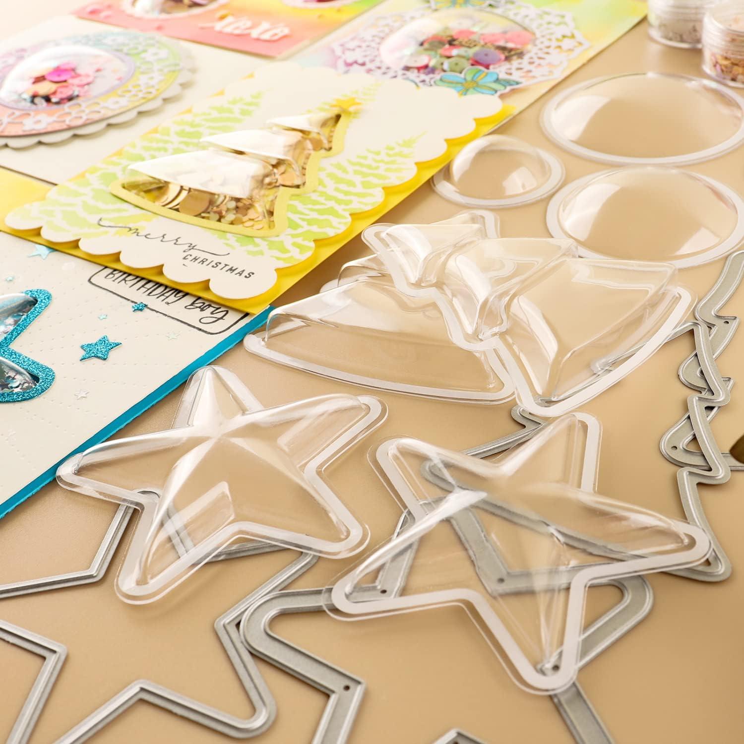 Cúpulas Shaker Transparentes BAOFALI 12PCS Estrella DIY