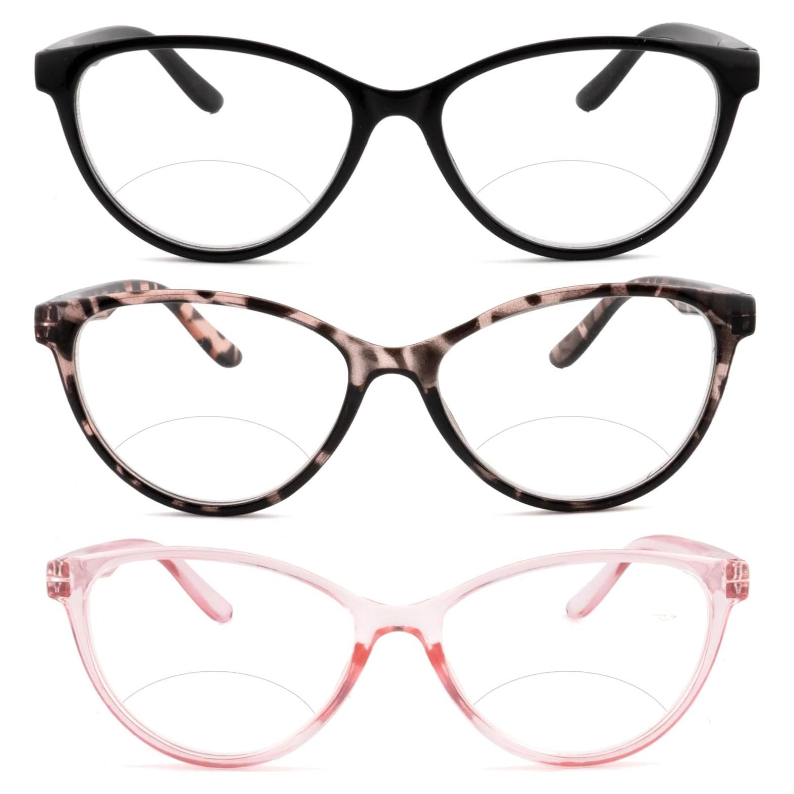 Paquete de 3 Gafas Bifocales Ryegis 1.5x Anti Luz Azul