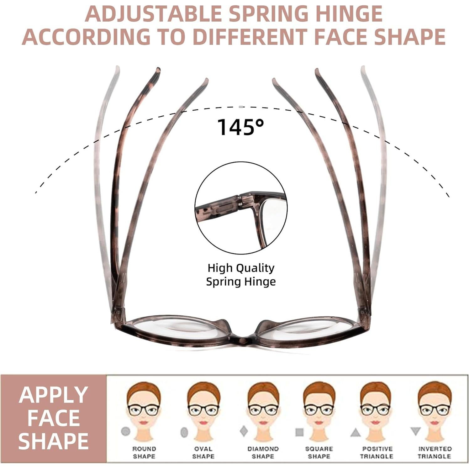 Paquete de 3 Gafas Bifocales Ryegis 1.5x Anti Luz Azul