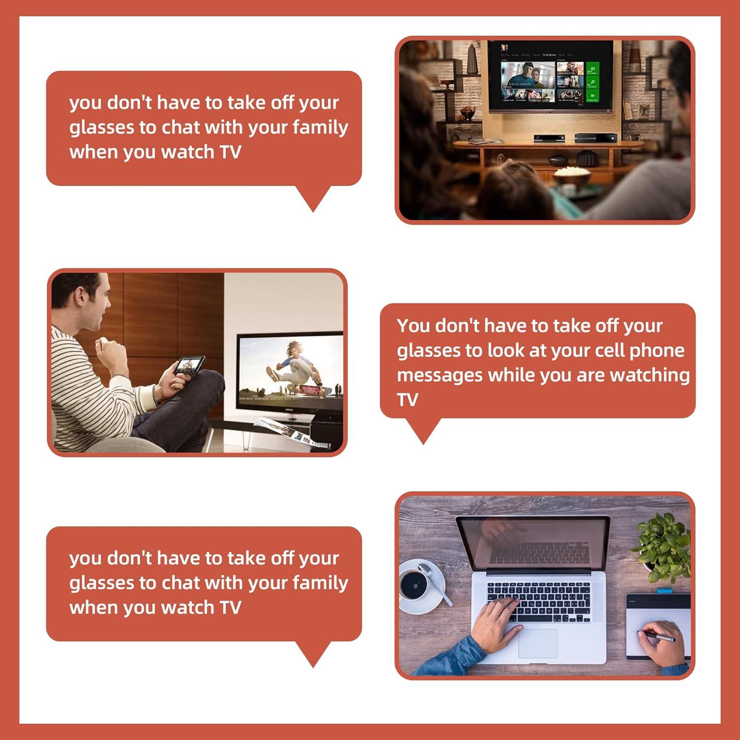 Gafas de lectura multifocal progresivas Ryegis 4 pares anti-luz azul