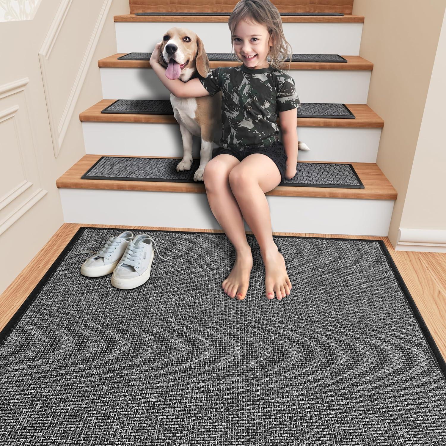 Alfombrilla Antideslizante para Escaleras SUMLANS 78.74 cm Gris