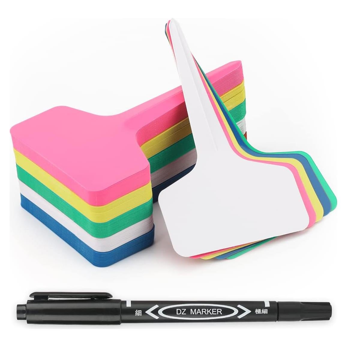 Etiquetas de Jardín KINGLAKE 200 Pcs, Marcadores de Plástico 6x10cm