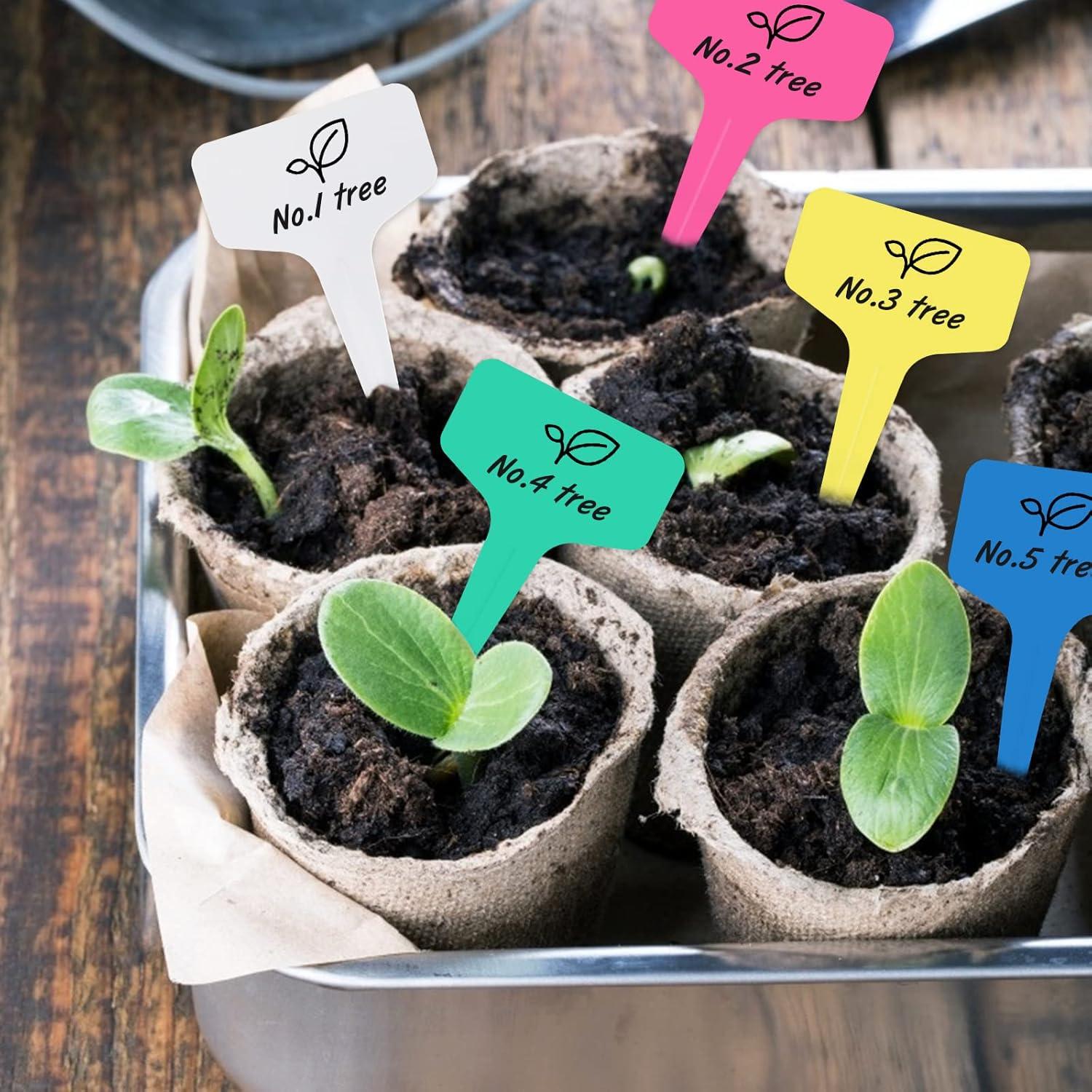 Etiquetas de Jardín KINGLAKE 200 Pcs, Marcadores de Plástico 6x10cm