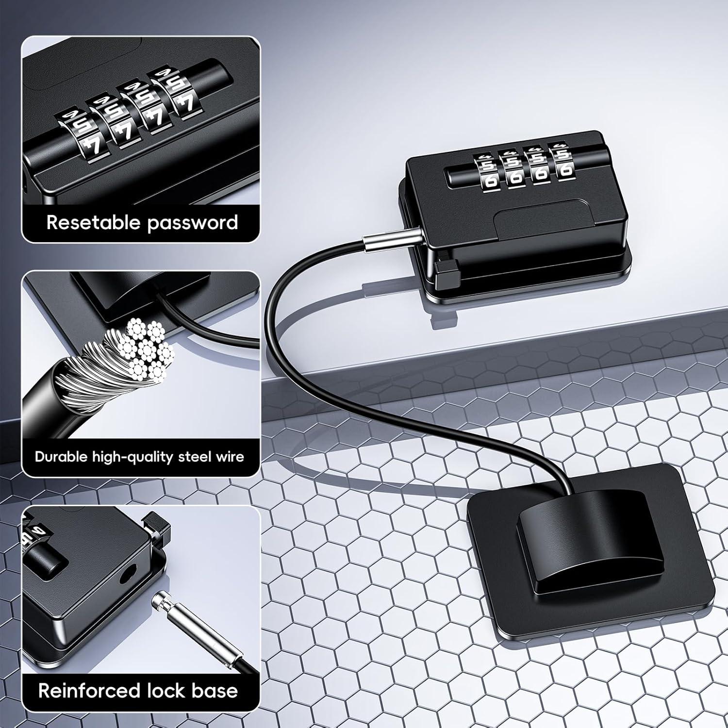 Candados para Refrigerador a Prueba de Niños 2 Paquete Negro