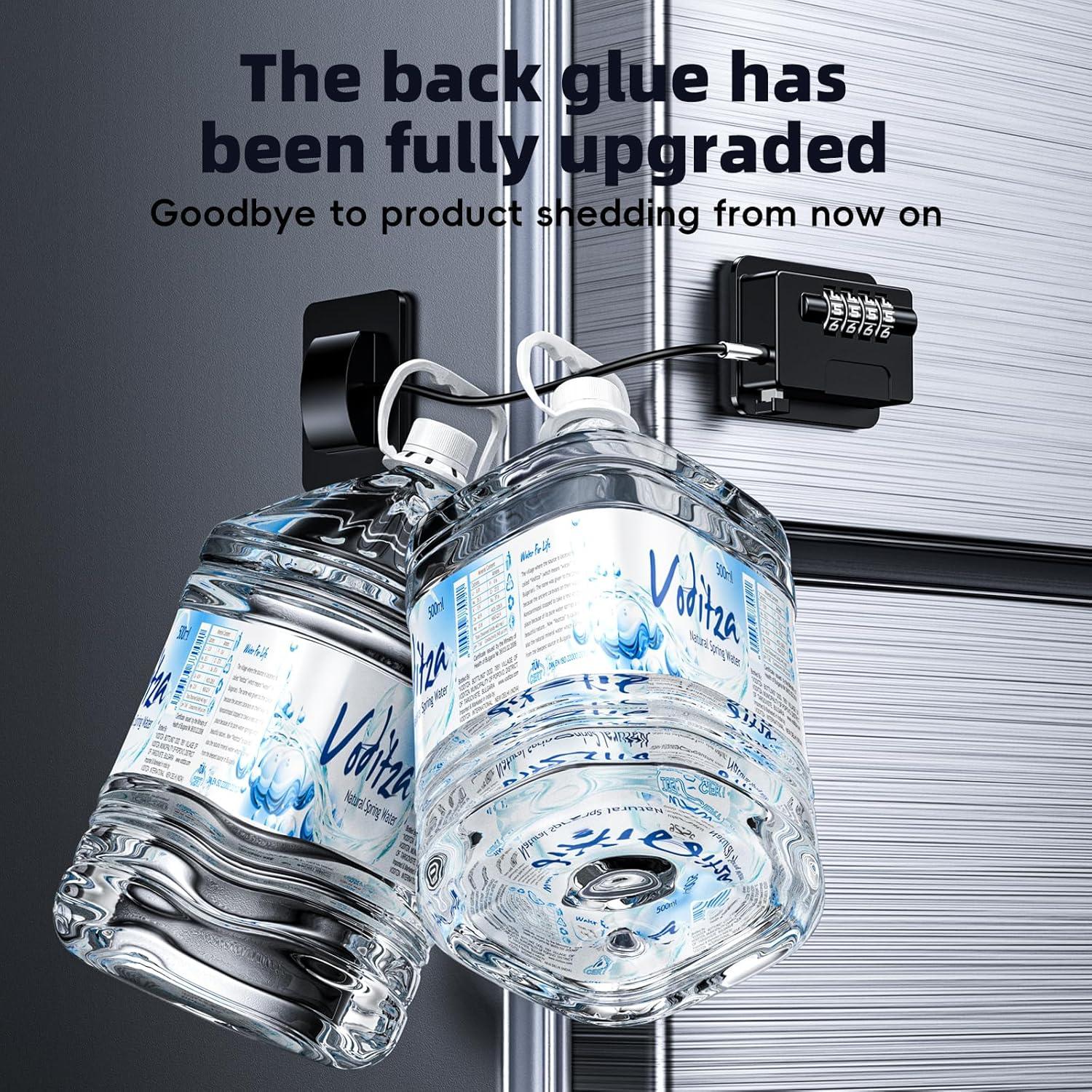 Candados para Refrigerador a Prueba de Niños 2 Paquete Negro