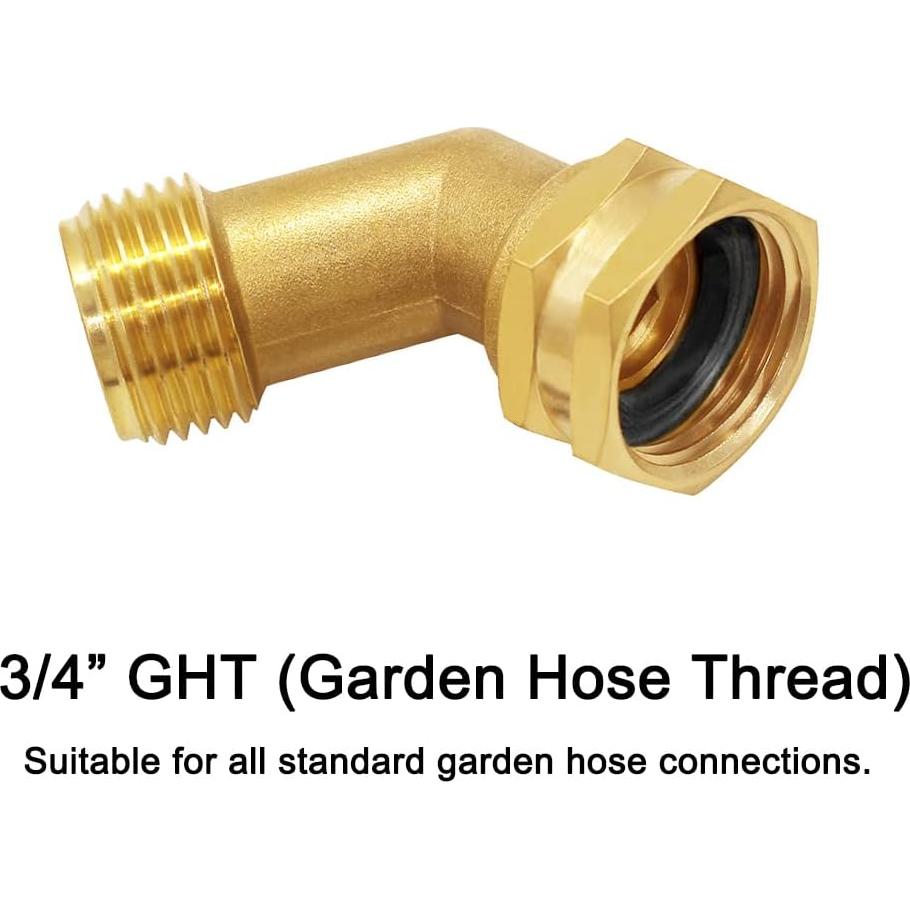 Conector de Latón 45 Grados Joywayus para Manguera GHT