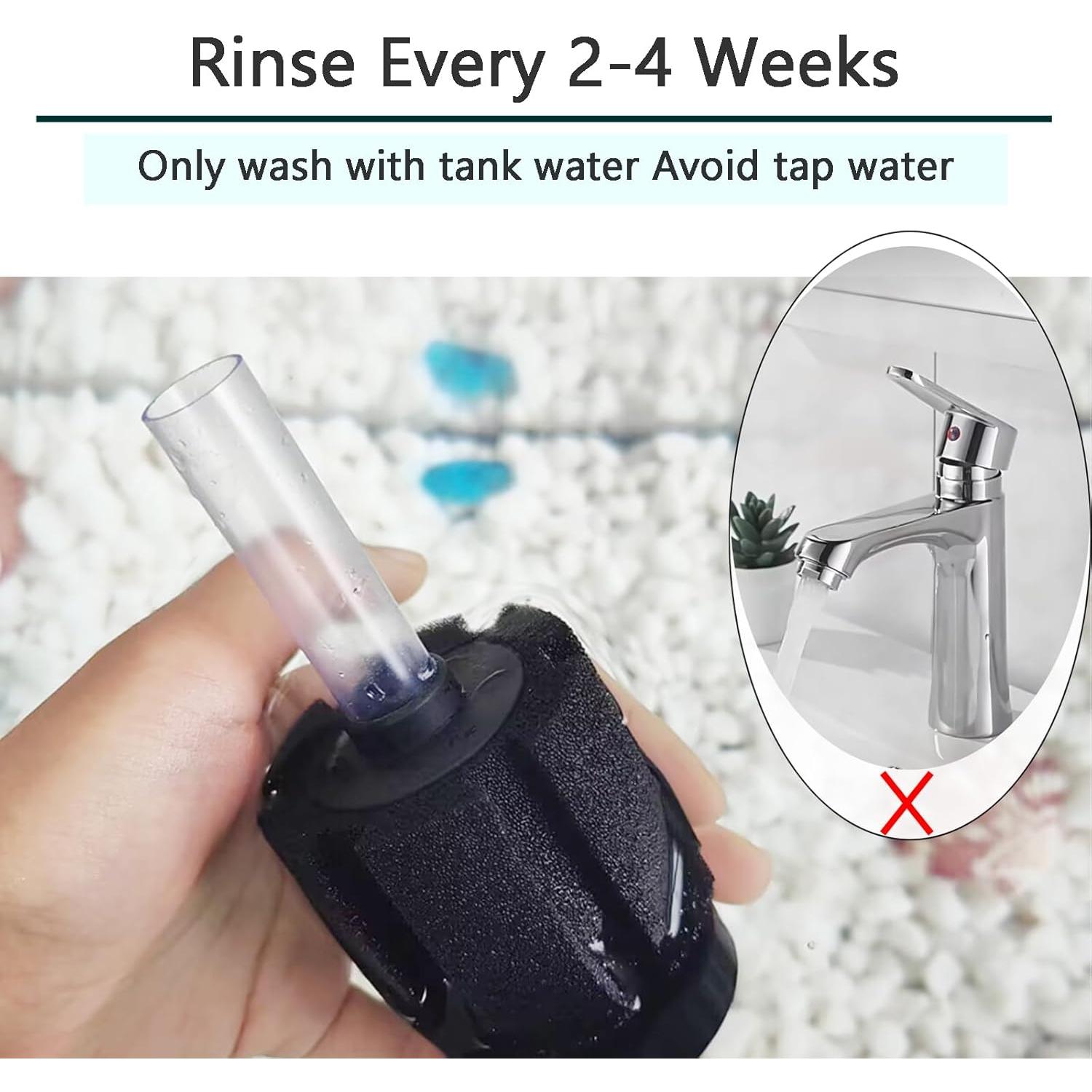 Filtro de Esponja AQUANEAT para Acuario hasta 37.85L - 3 Piezas