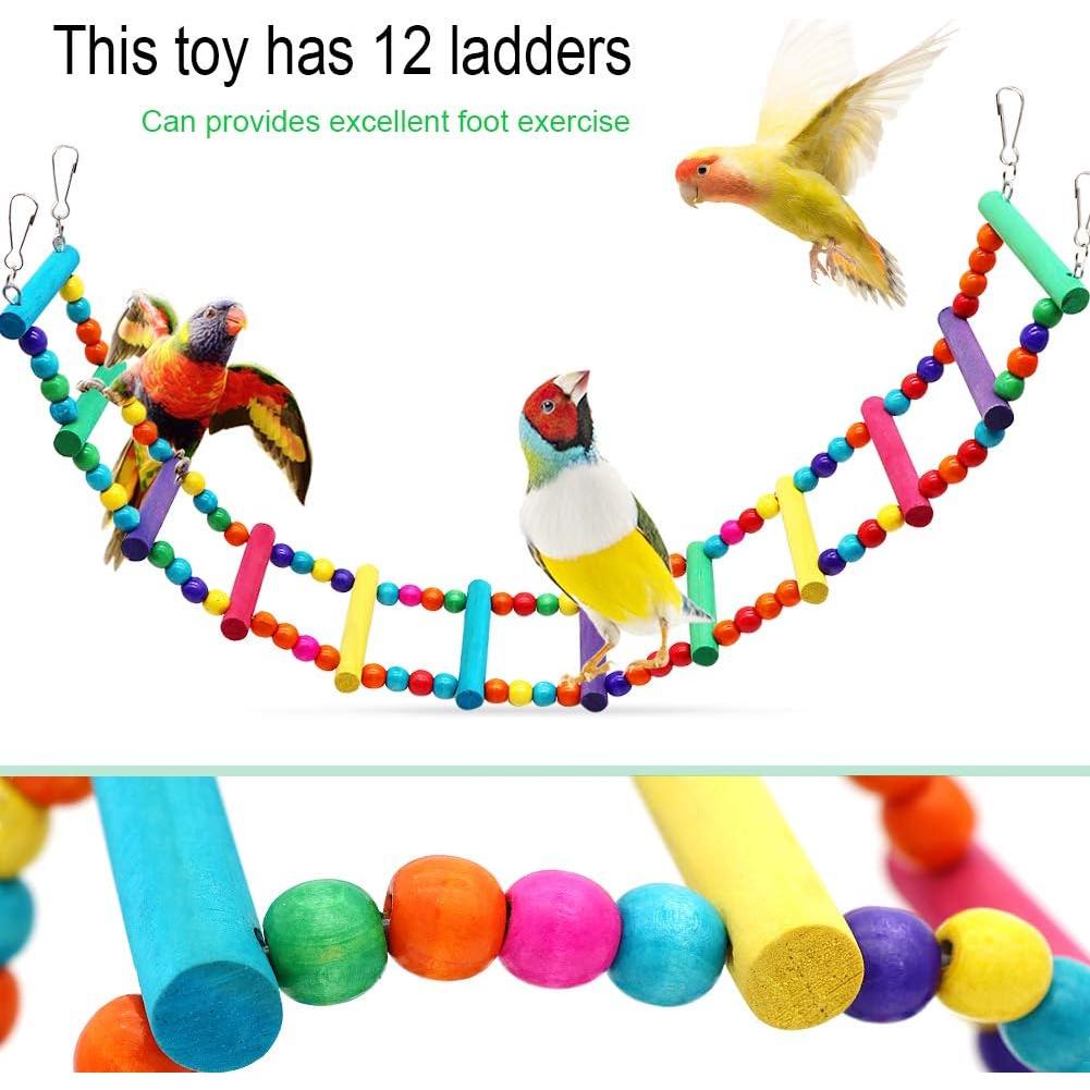 Juguetes para Aves Grandes PETUOL - 3 PCS para Loros y Cacatúes