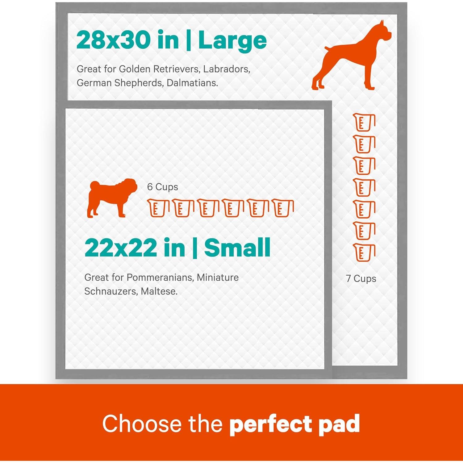 Alfombrillas para Perros Grandes ASPCA 100 Contenido 56x56 cm