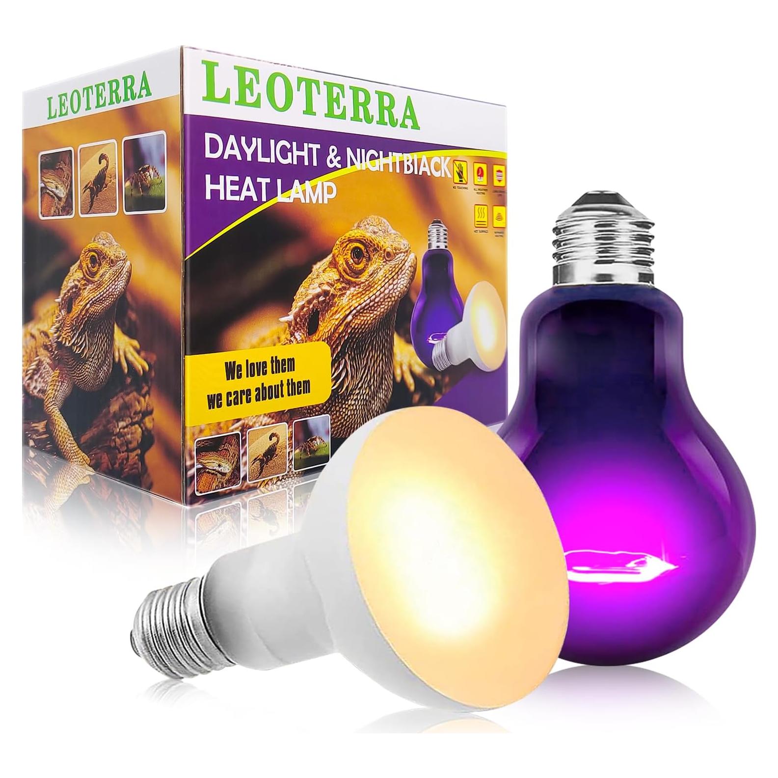 Bombillas de Calor UVA Incandescentes Leoterra 50W E26 para Reptiles