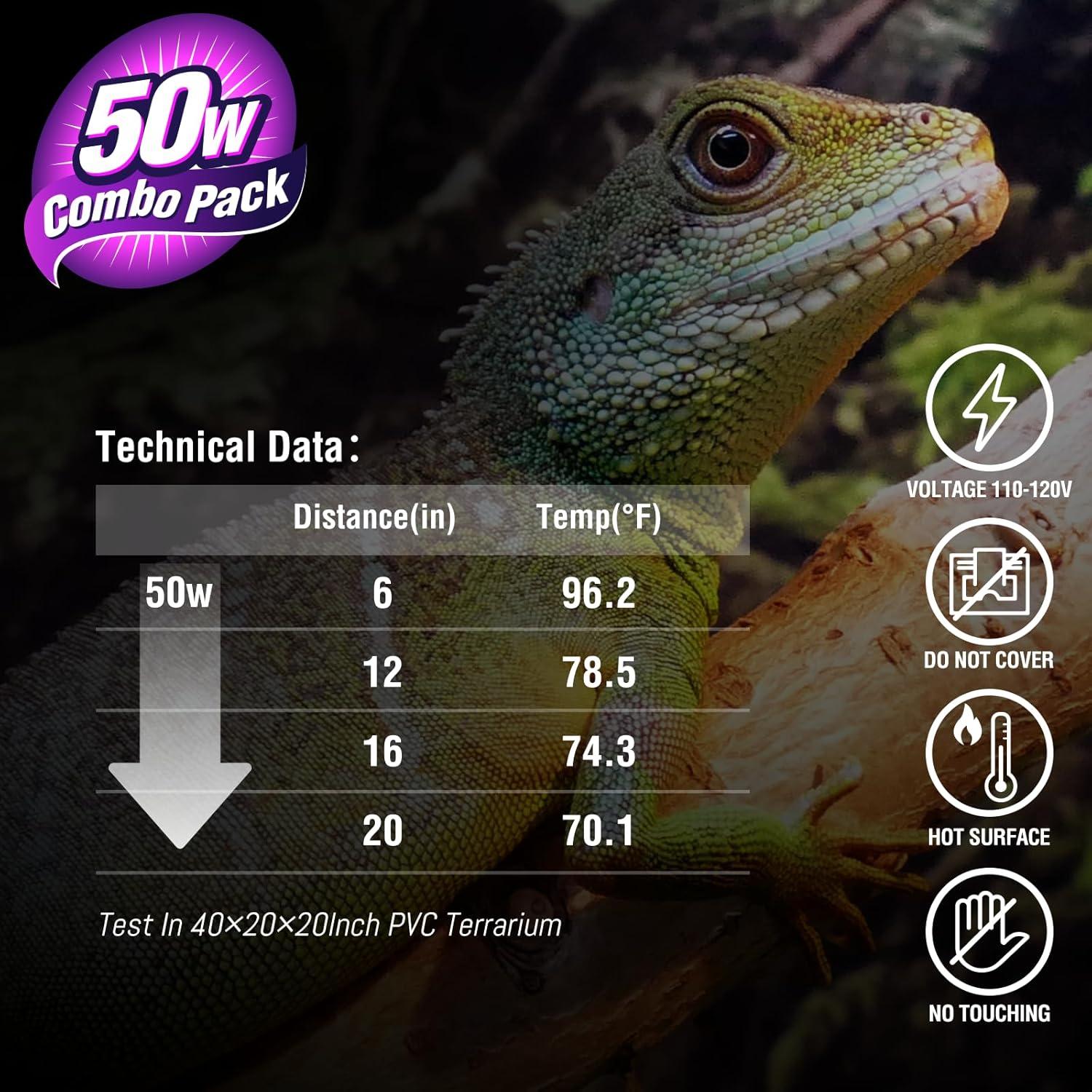 Bombillas de Calor UVA Incandescentes Leoterra 50W E26 para Reptiles