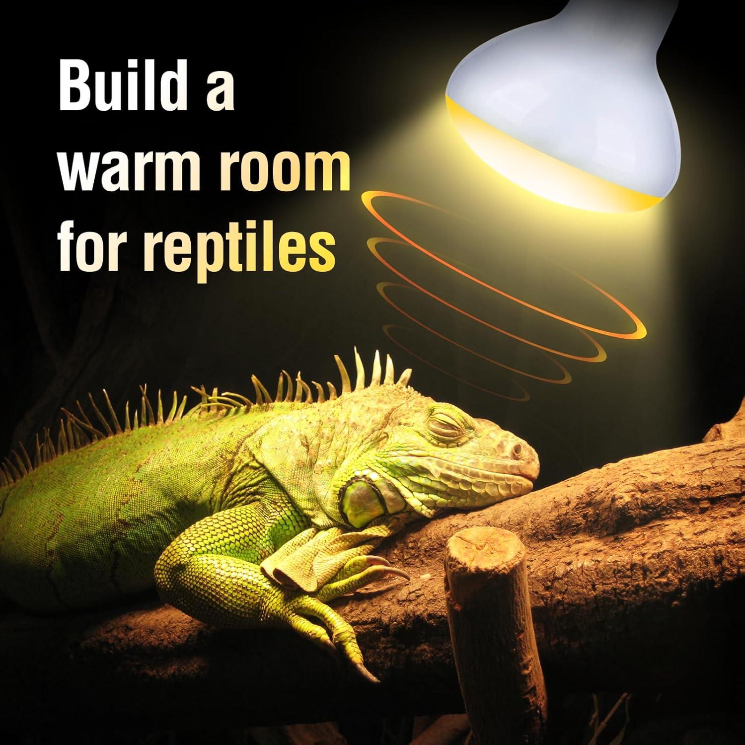 Bombillas de Calor UVA Incandescentes Leoterra 50W E26 para Reptiles