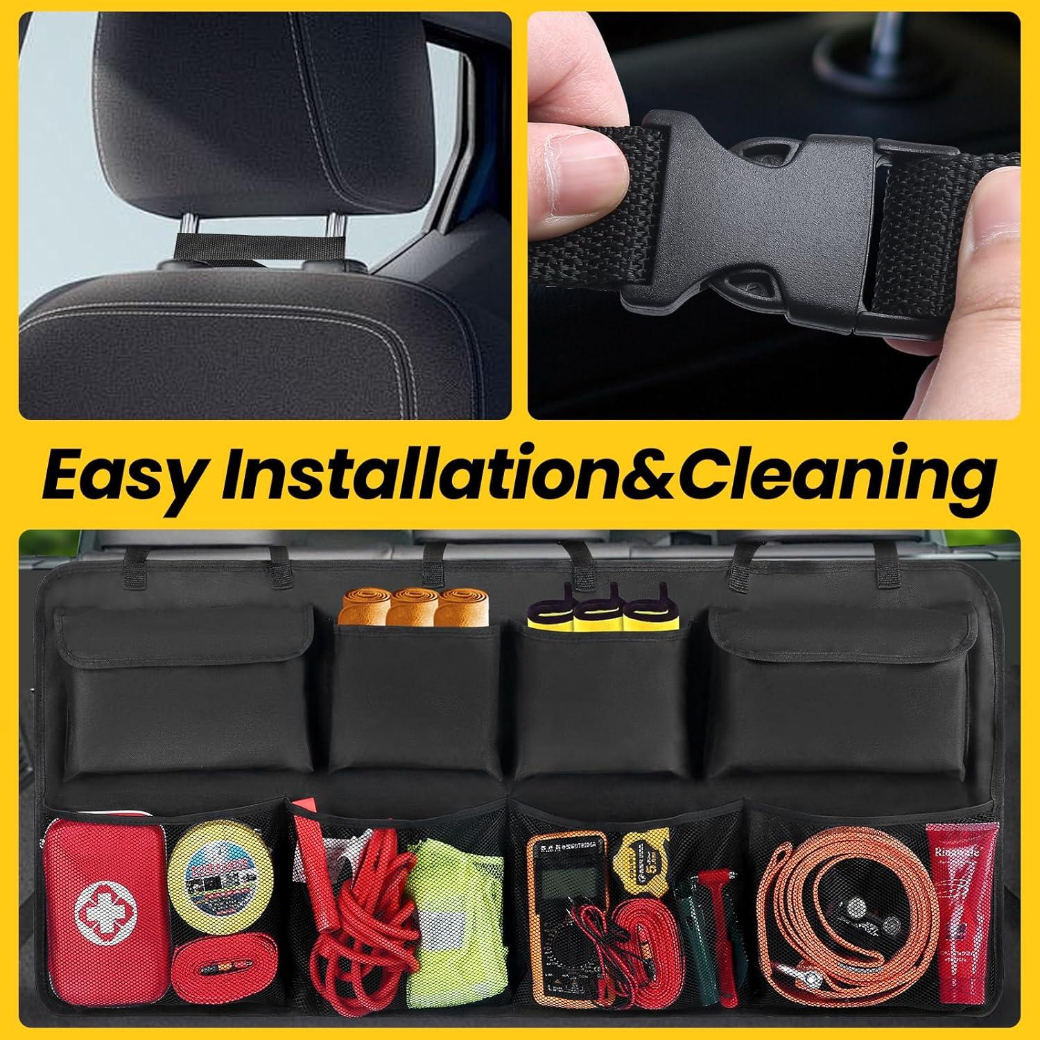 Organizador de Maletero Snuopfy GB8 Negro 8 Bolsillos 10L