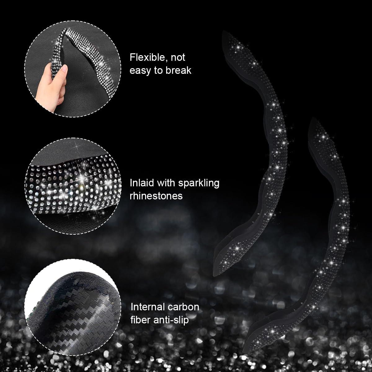 Funda de Volante Yourkar 15" Antideslizante Cristal Diamante